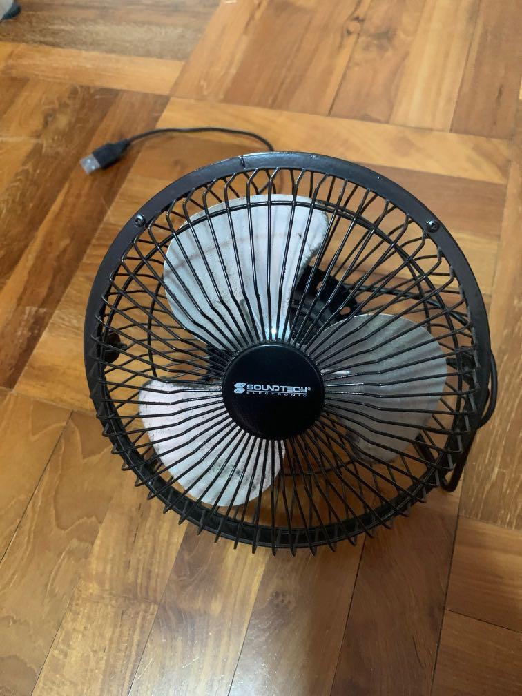 Desktop usb fan soundtech, Furniture & Home Living, Lighting & Fans
