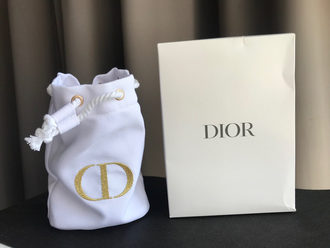 Dior Drawstring Beauty Pouch, Luxury, Bags & Wallets on Carousell