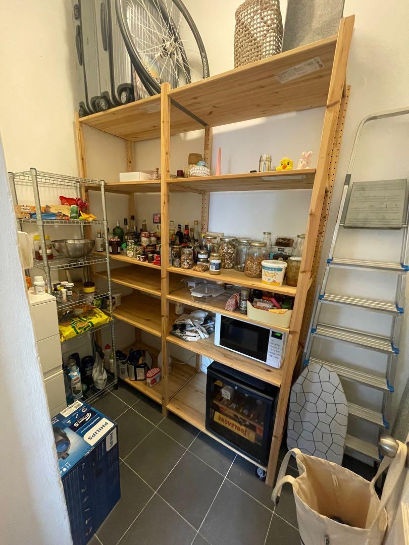 Double Ivar IKEA storage rack, Furniture & Home Living, Furniture