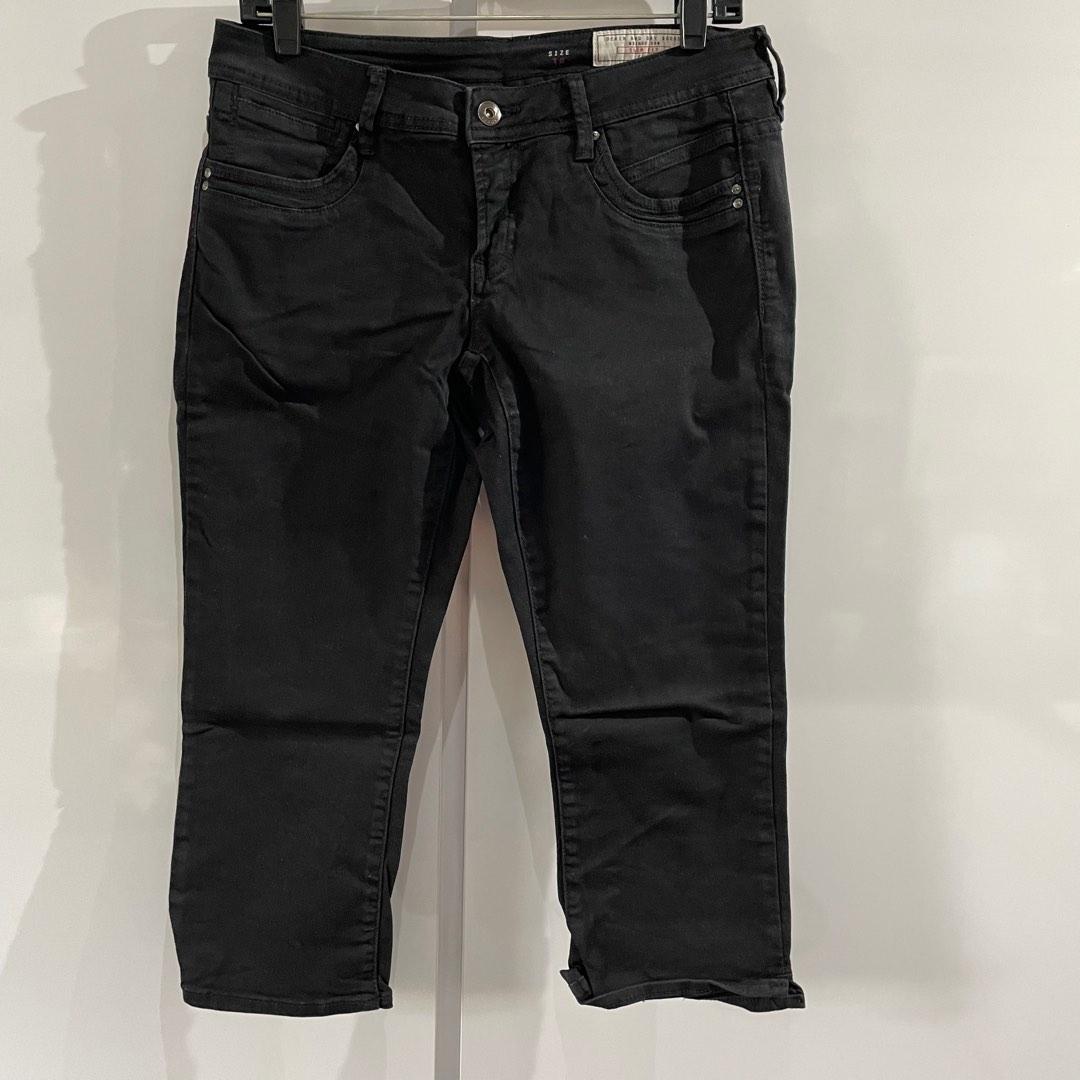 WF 20 EDC By Esprit Slim Fit Women s D.Black Capris Denim