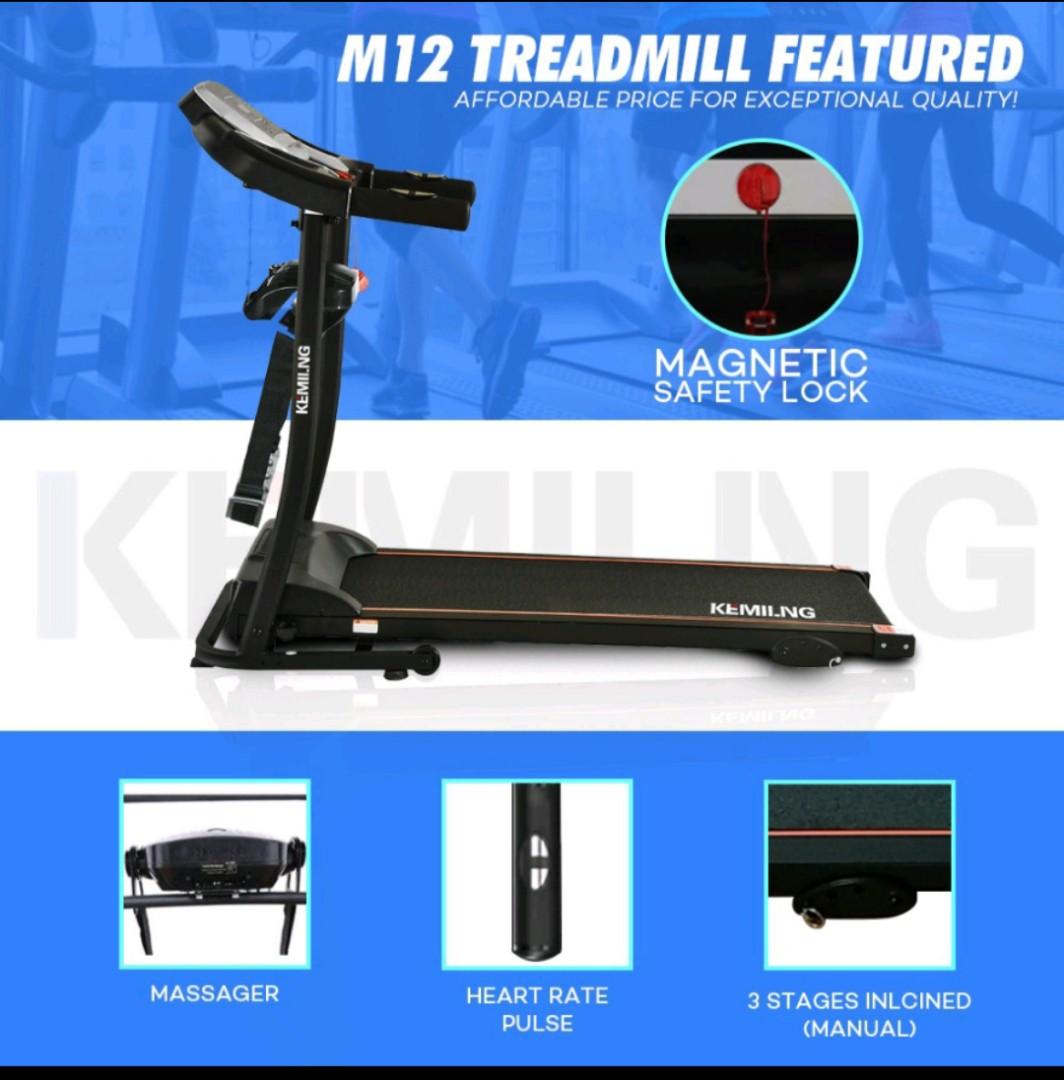 Electric Foldable Treadmill, Sports Equipment, Exercise & Fitness