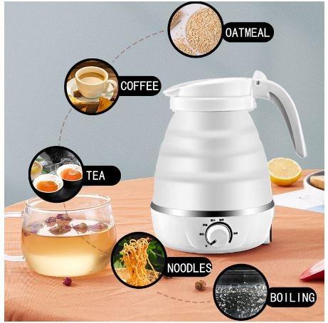 Electric Kettle Portable Folding Silicone Water Kettle Traveling