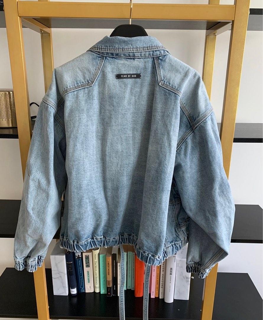 Fear Of God FOG Sixth Collection Vintage Indigo Denim Track Jacket