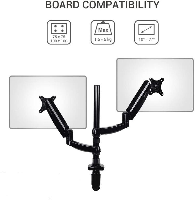 Fleximounts Monitor Arm Dual Stacking Arm Monitor Mount for 1027