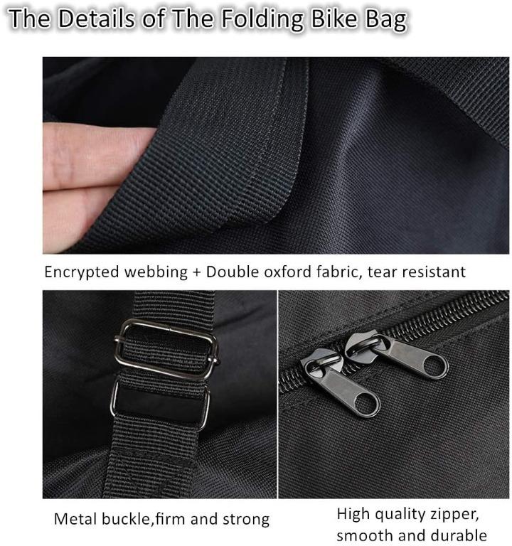Folding Bike Bag 26 inch to 29 inch Thick Bicycle Travel Case,Bike