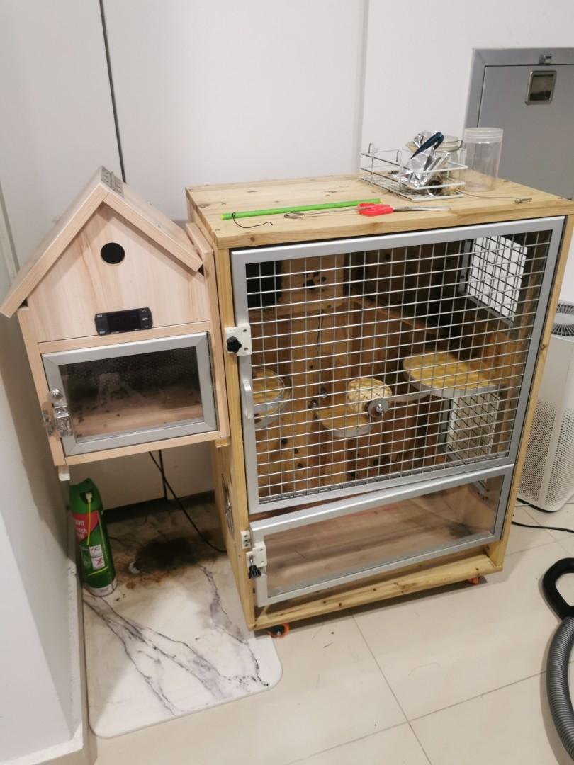 Free aircon chinchilla cage Pet Supplies Homes Other Pet