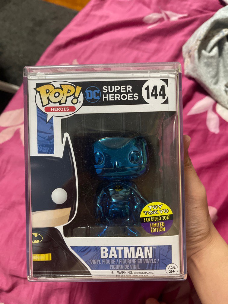 FUNKO Pop Blue Chrome Batman Hobbies Toys Toys Games on Carousell