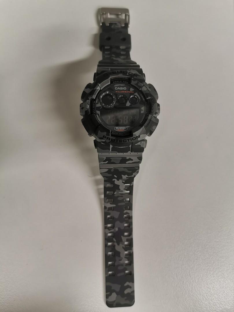 G Shock Casio 3427 Grey Camo Watch Only