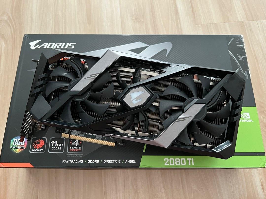 Gigabyte aorus rtx 2080ti 2080 ti 11gb, Computers  Tech, Parts   Accessories, Computer Parts on Carousell