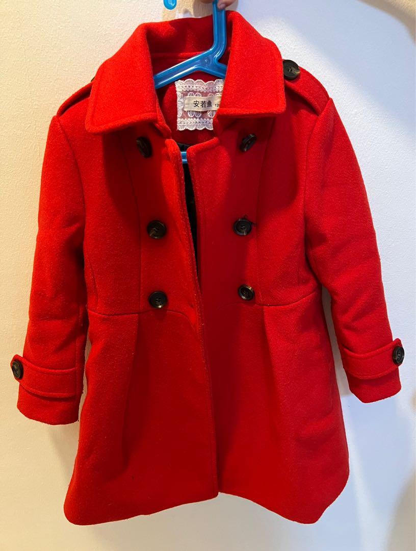 Childrens red clearance trench coat