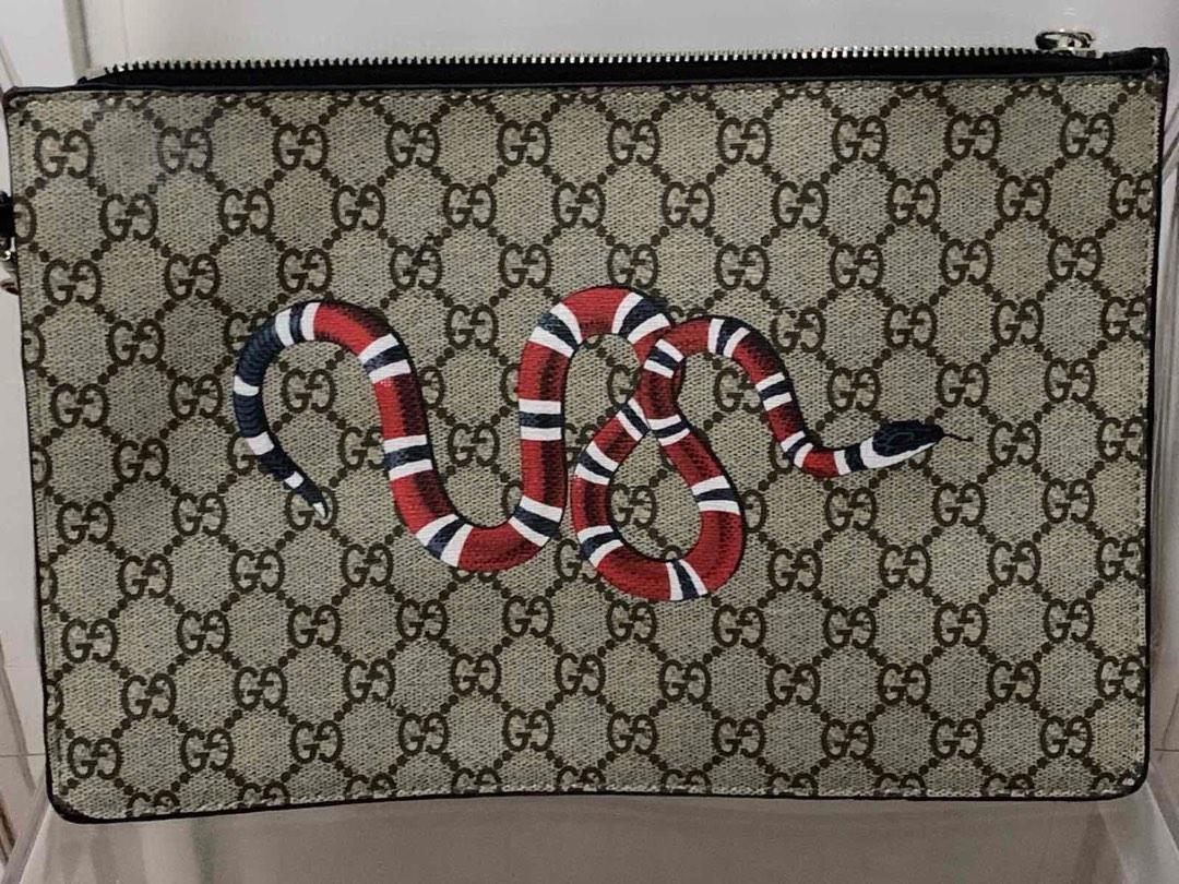 Gucci Bestiary Pouch with Kingsnake , Women's Fashion, Bags & Wallets ...
