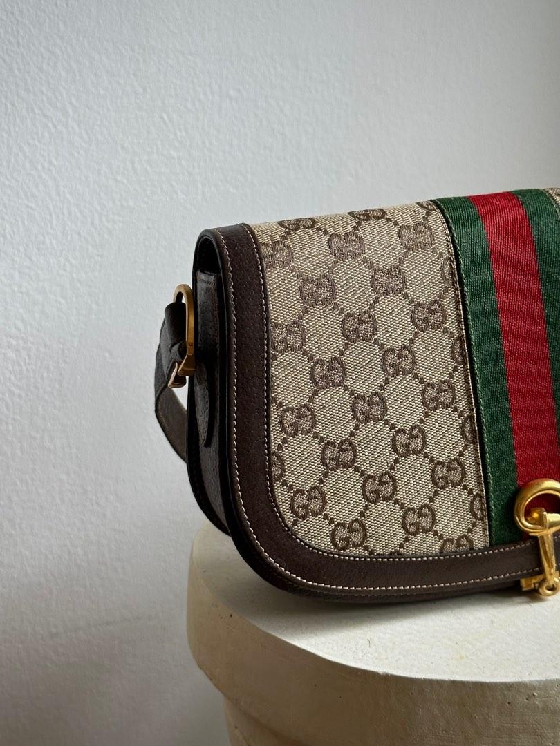 Gucci Vintage GG Plus Web Shoulder Bag - FINAL SALE (SHF-21509) – LuxeDH