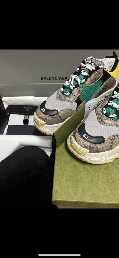 Gucci x balenciaga, 男裝, 鞋, 波鞋 Carousell