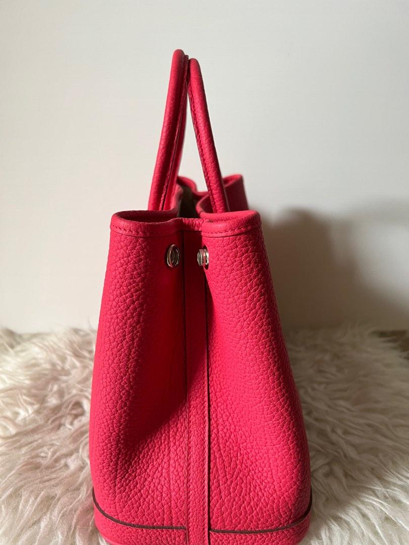Hermes Garden Party GP 30 in Rouge Canvas and Bouganvilla Leather – Brands  Lover