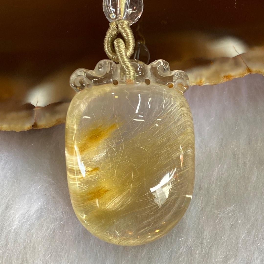 Golden rutilated deals quartz pendant