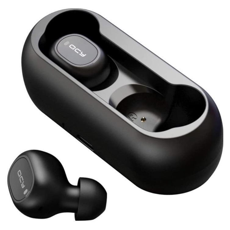 HOMSCAM QCY T1C TWS Bluetooth 5.0 Earphones Wireless Headphone 3D Stereo with Dual Microphone