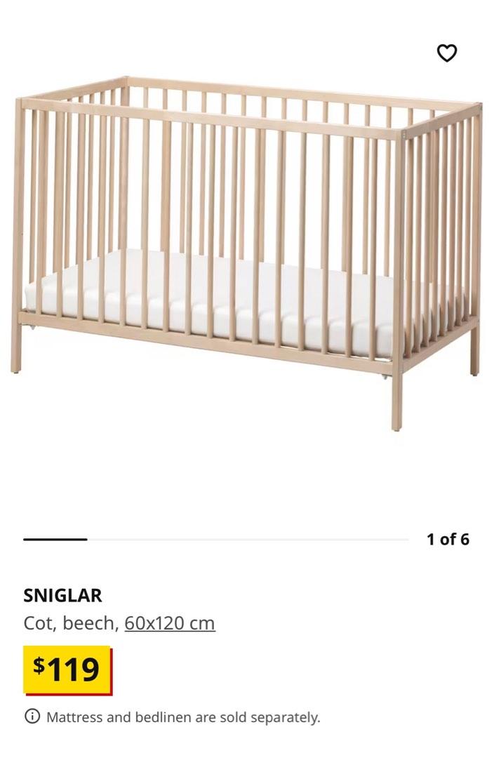 Ikea sniglar shop cot mattress