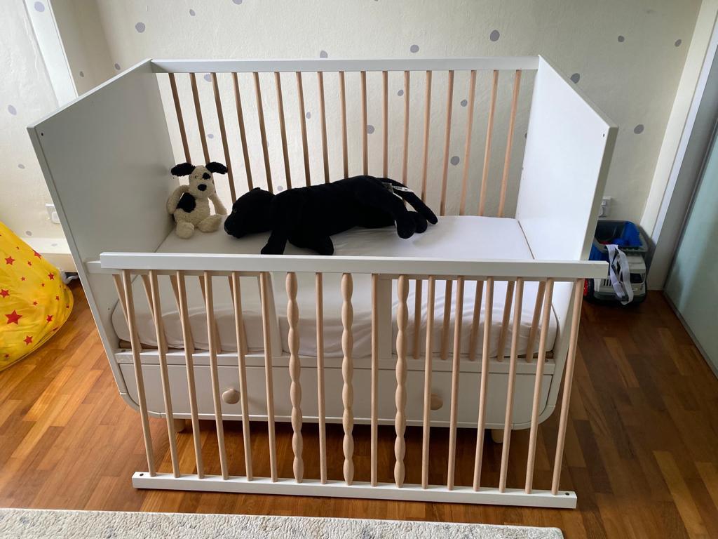 IKEA cot / toddler bed, Babies & Kids, Baby Nursery & Kids Furniture