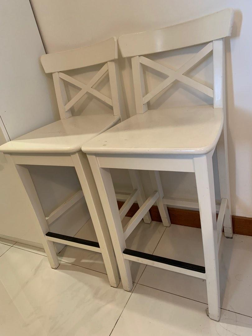 Ikea ingolf bar stool white deals