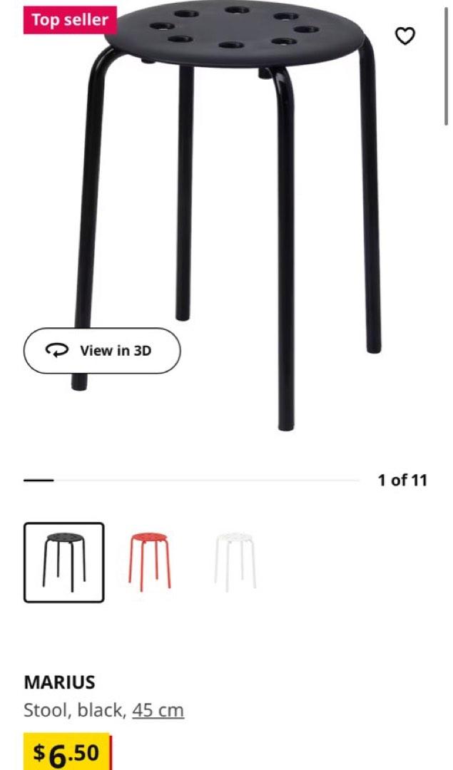 IKEA Marius Stool, Furniture & Home Living, Furniture, Chairs on Carousell