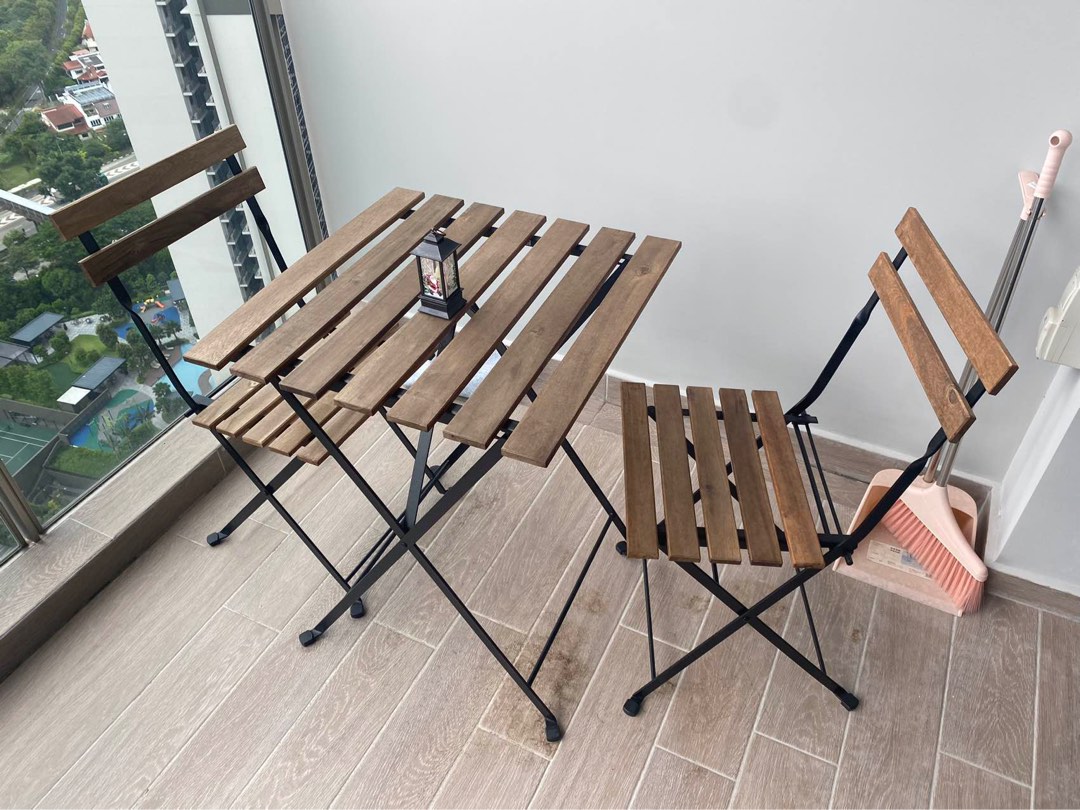 IKEA outdoor table set, Furniture & Home Living, Outdoor Furniture on