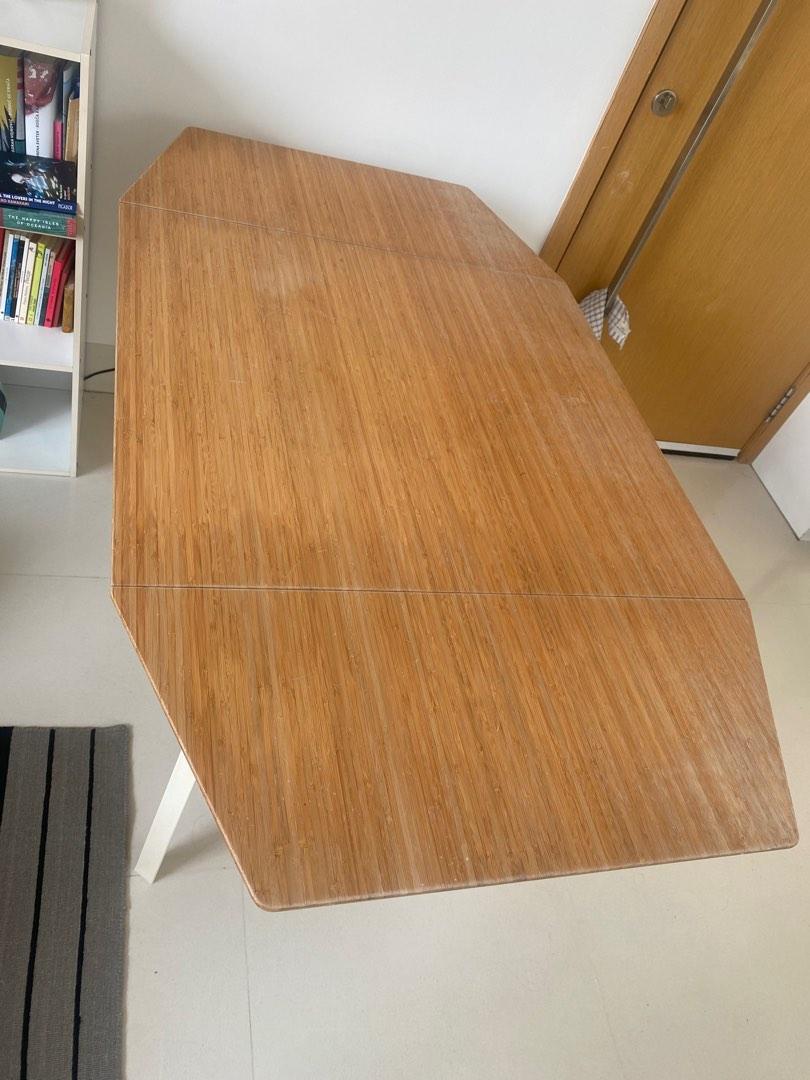 Ikea bamboo deals drop leaf table