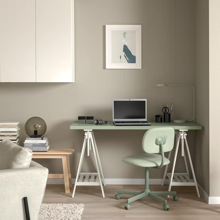 Ikea green online table top