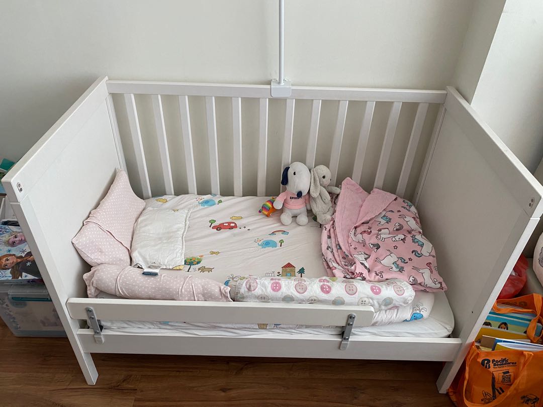 Cot bed deals side guard ikea