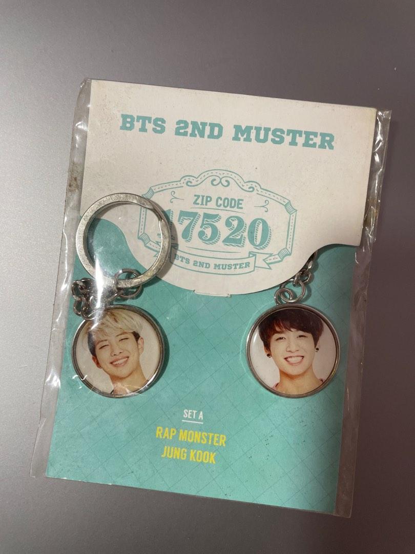[INSTOCK] BTS 2nd Muster Official - Face Key Ring (RM + JUNGKOOK ...