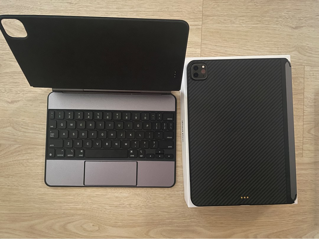 iPad Pro 11 + Magic Keyboard + Aramid Fiber Case, Mobile Phones