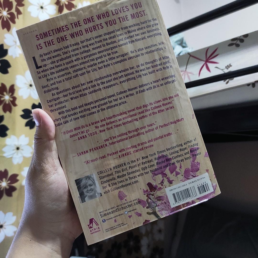 It Ends With Us by Colleen Hoover (Category: Storybooks) located in General Trias. Submitted by tam_ki (Listing ID 1193752551, Image 2). Description: RFS: Decluttering Has minimal annotations which can still be removed..