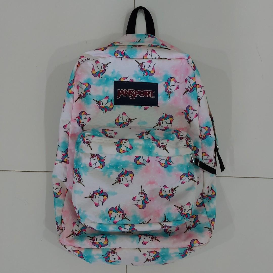 Jansport Backpack Unicorn Clouds Women s Fashion Bags Wallets