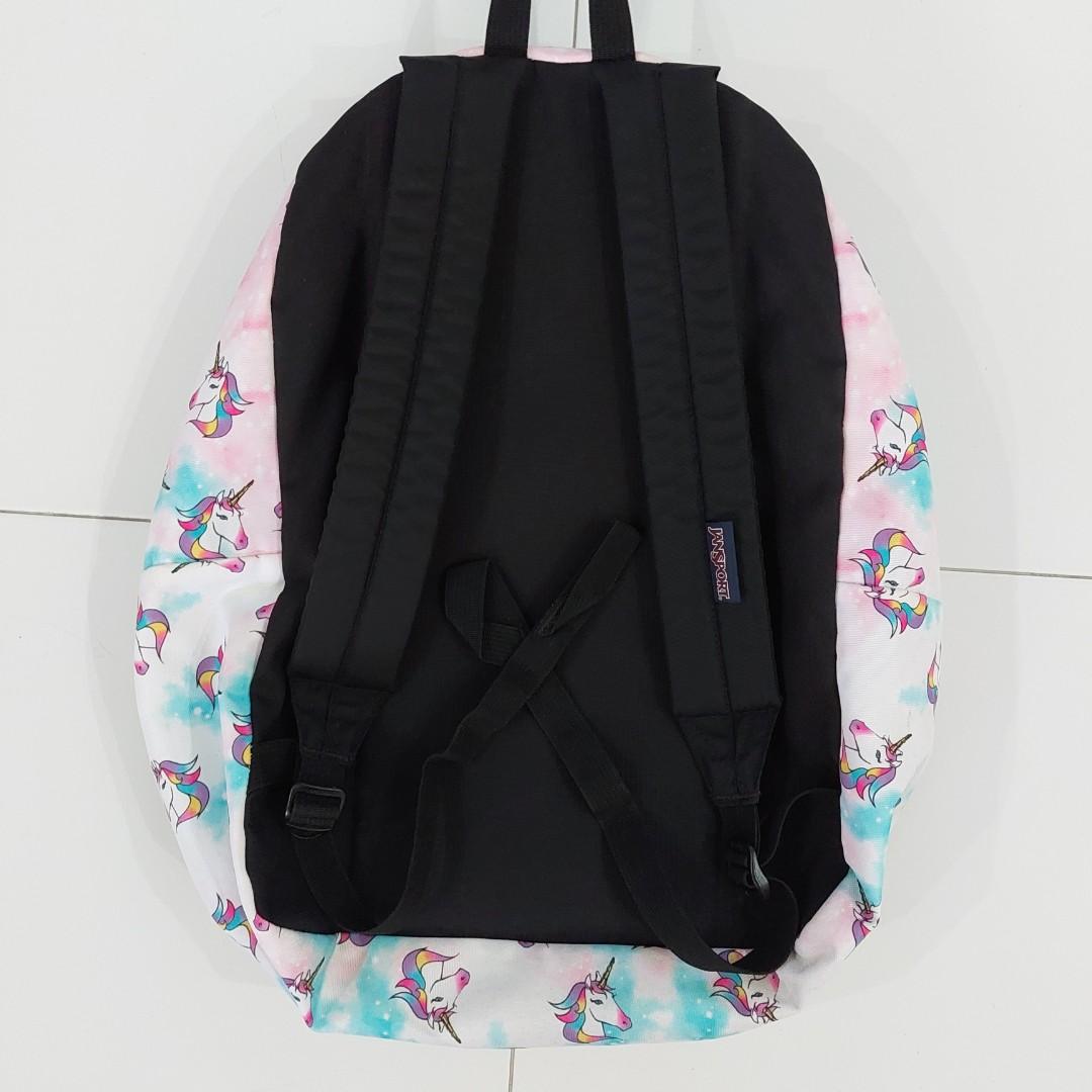 Jansport Backpack Unicorn Clouds, Women's Fashion, Bags & Wallets