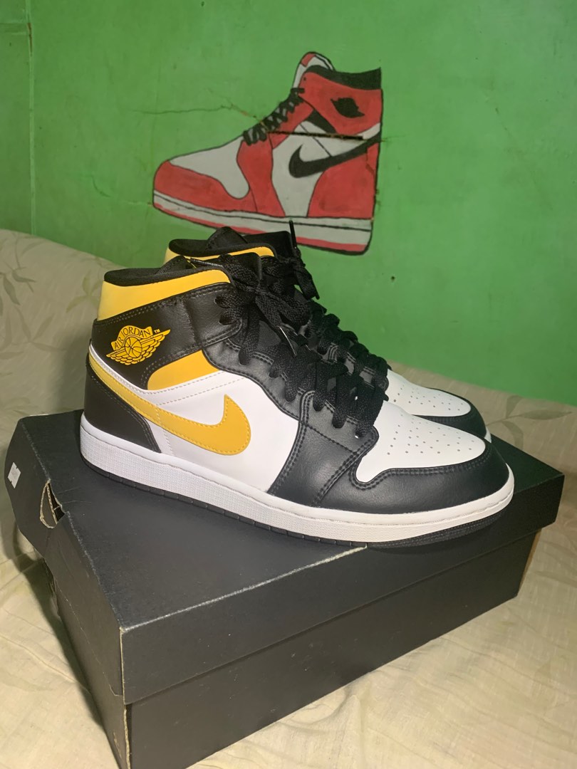 jordan 1 mid pollen mens