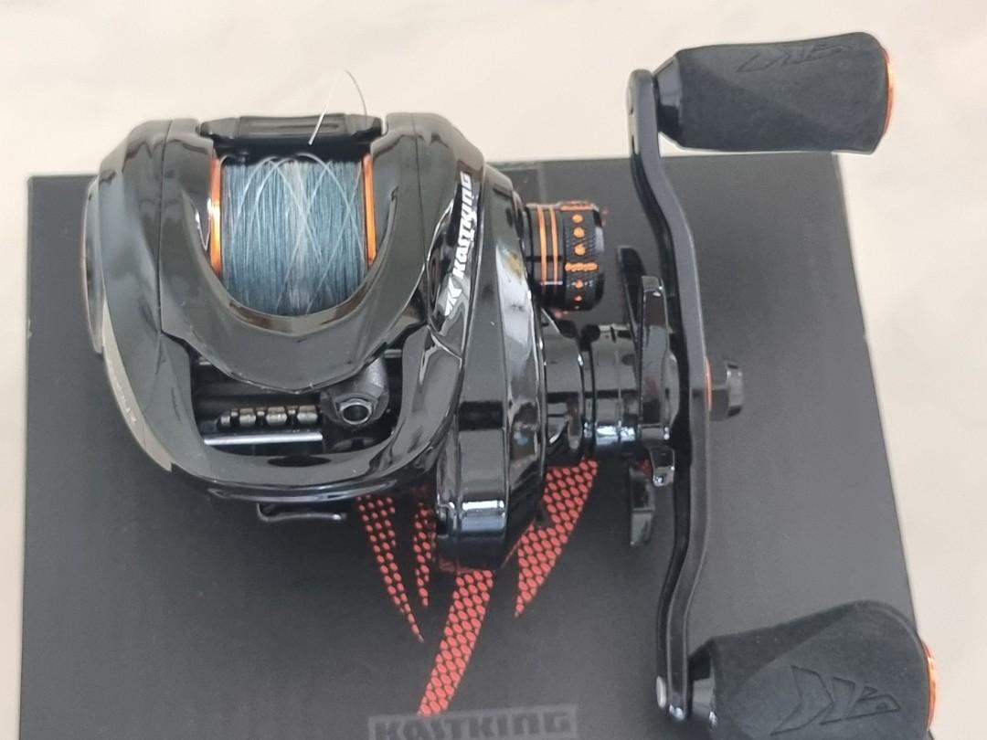 Like new!! Kastking Zephyr BFS reel left hand with drag clicker, Sports  Equipment, Fishing on Carousell