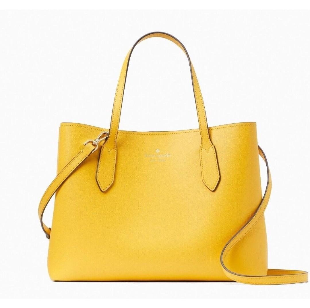 Kate Spade Harper Satchel Grain Leather Sunflower