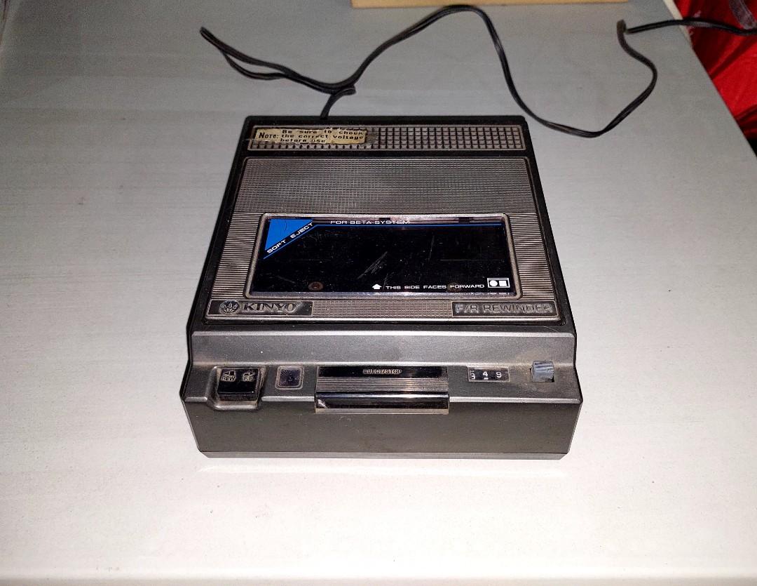 KINYO, Betamax Rewinder w/ Fast Forward Function and Counter, 110/220
