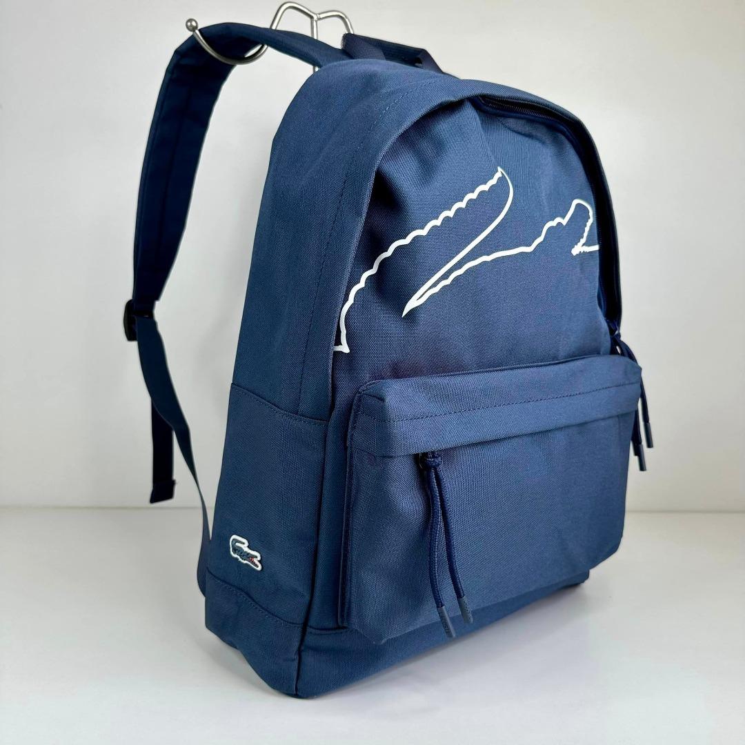 New Vintage Lacoste Backpack Knapsack Rucksack Bag Casual 2.12 Glaçon Blue