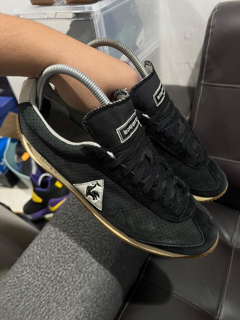 Le Coq Sportif Quartz Perforated Nubuck Black 11UK Men s Fashion