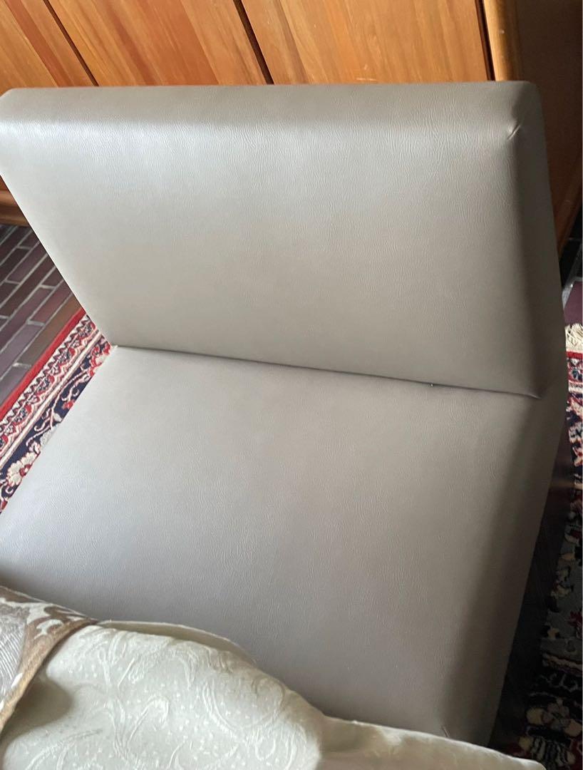 Leather 2 seater chairs (set of 4), Furniture & Home Living, Furniture