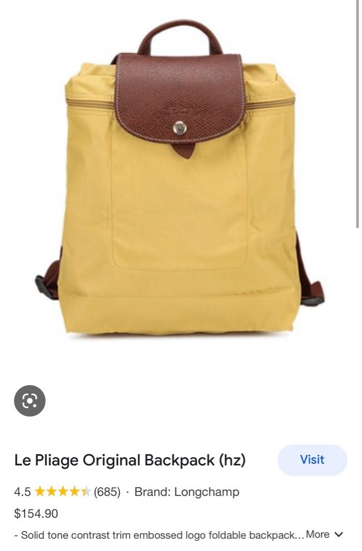 Longchamp shop yellow backpack