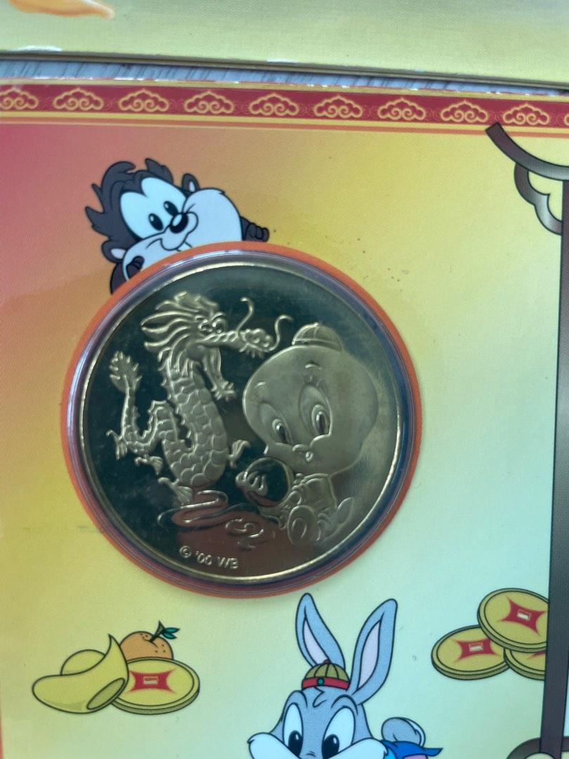 Looney Tunes Year of the Tiger / Dragon coin, Hobbies & Toys
