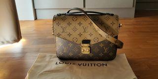 Buy [Used] [AB Rank] LOUIS VUITTON Monogram Reverse Pochette LV3 Shoulder  Bag Pouch M45412 Lambskin Black [ISEYA] from Japan - Buy authentic Plus  exclusive items from Japan