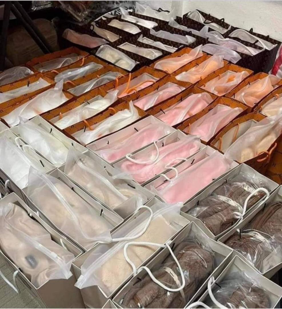 Louis Vuitton Towel with Paper Bag and Ziplock, Furniture & Home Living