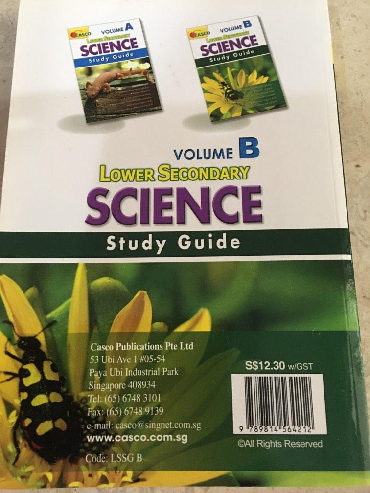 Vollumn Science Math Study Guide Lower secondary science study guide volume B, Hobbies & Toys, Books ...