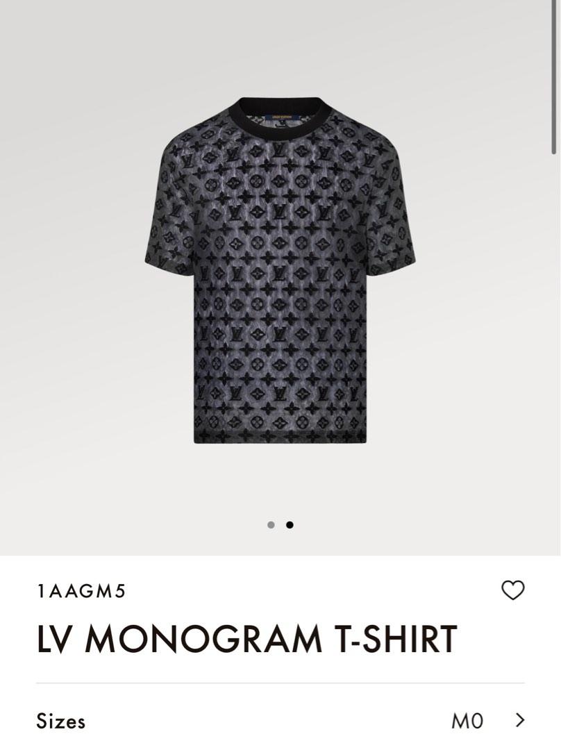 LV Monogram Gradient T-shirt in black, Men's Fashion, Tops & Sets