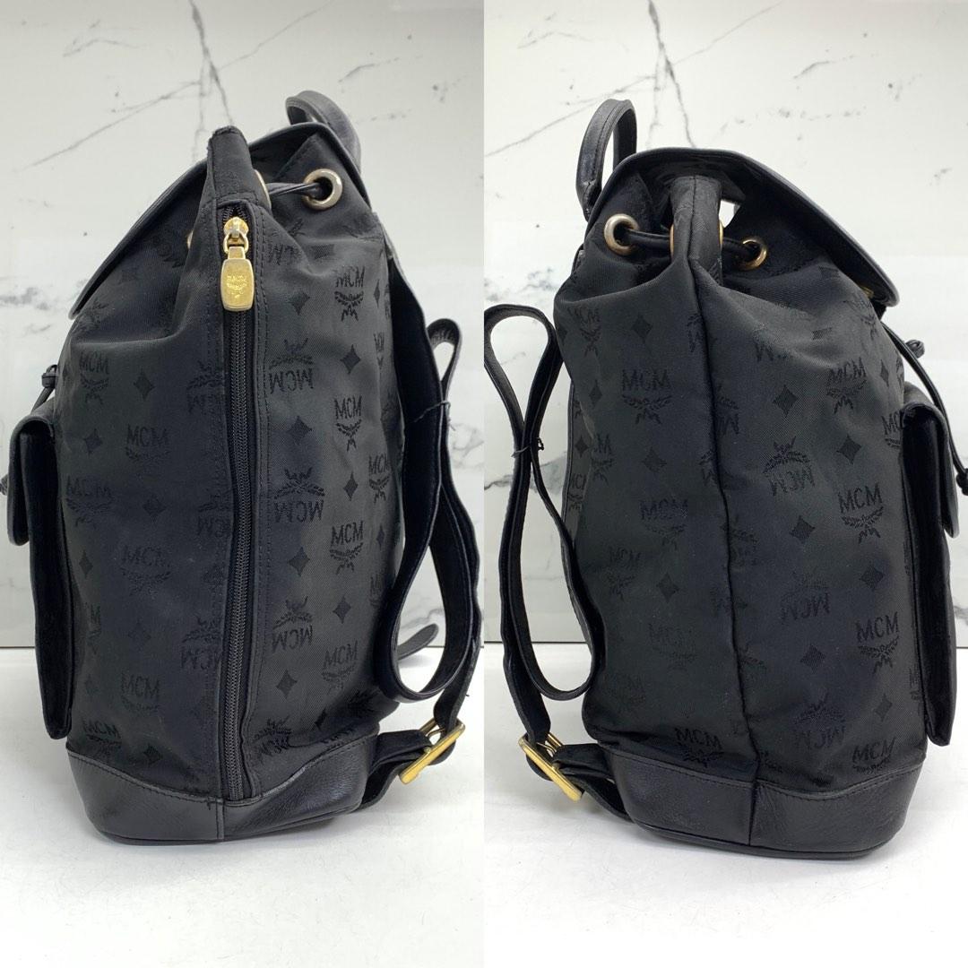 Mcm backpack 2025 nylon black