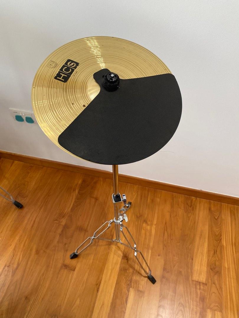 Meinl crash cymbal and stand, Hobbies & Toys, Music & Media, Musical