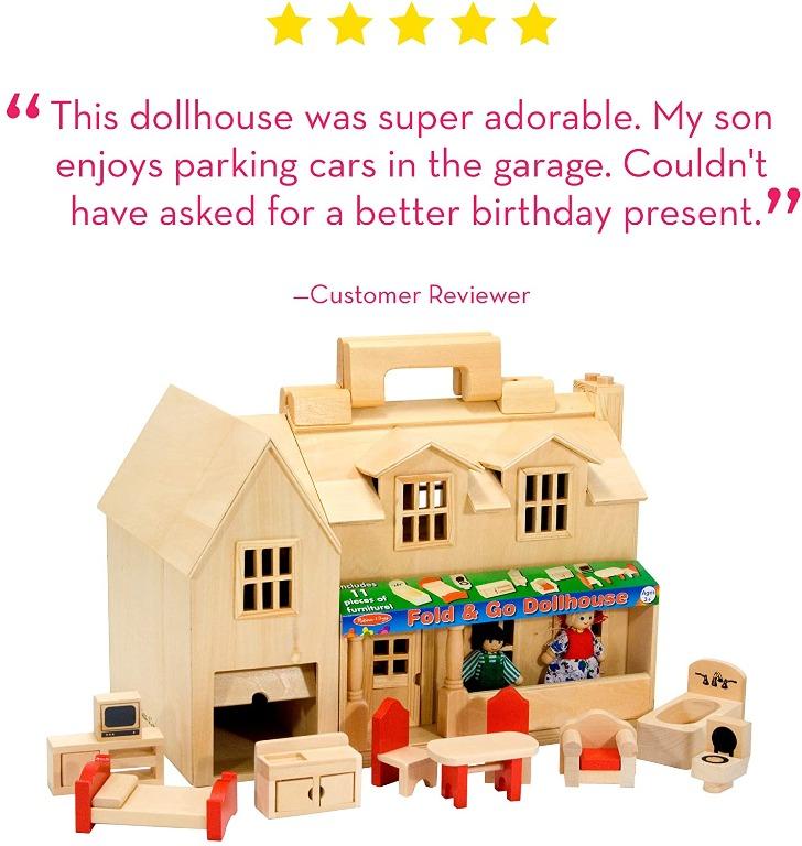 Melissa & doug fold & go dollhouse discount