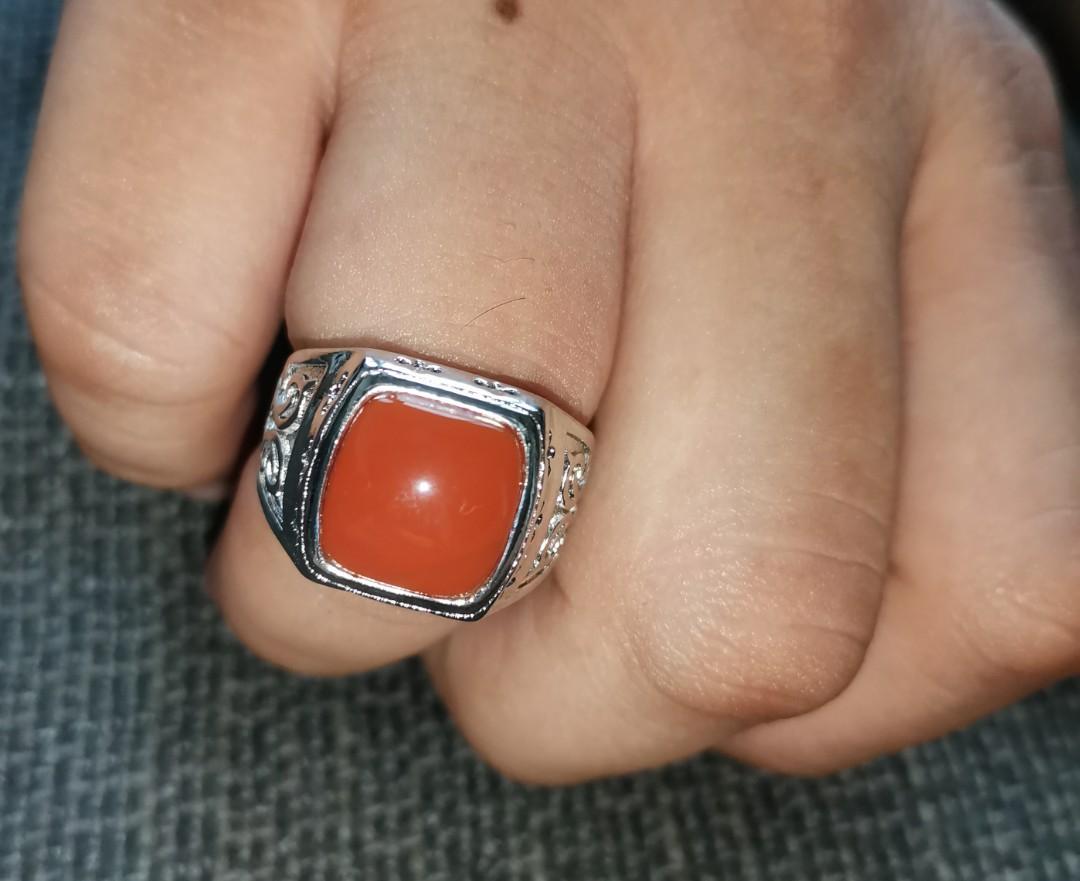 Adjustable stone rings sale